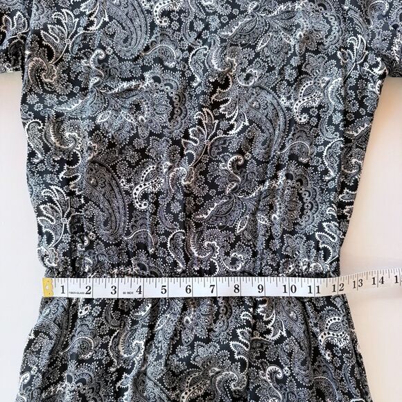 NEW The Kooples Women's Paisley Print Belted Mini Dress in Black Size 1 (US4) - Picture 15 of 16